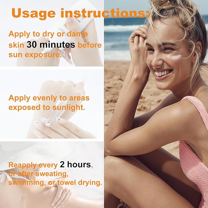 Body Sunscreen SPF 50,Waterproof, Hydrating,