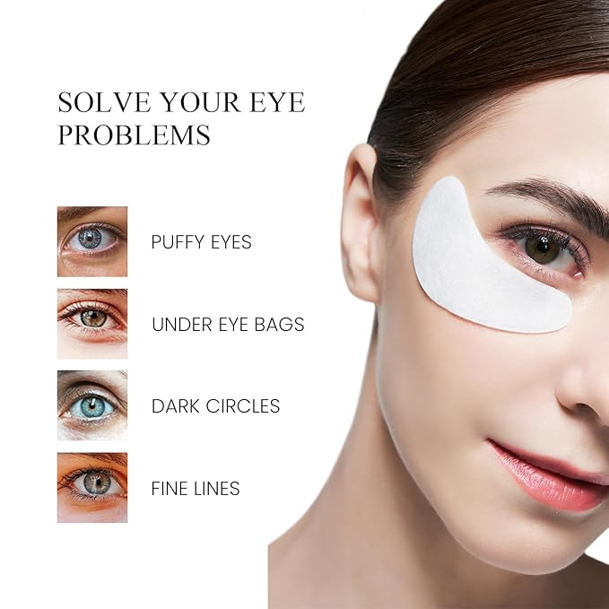 O2M Oxygen Eye Mask for All Night Repair -Under Eye Gel Patches, 8 Hours Oxygen Treatment-Reduce Wrinkles, Eye Bags, Puffiness, Dark Circles -Skin Care Products(6 Pairs
