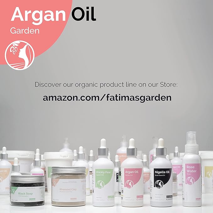 Fatima's Garden Argan Oil - Organic Moisturizer for Skin & Hair, 100ml
