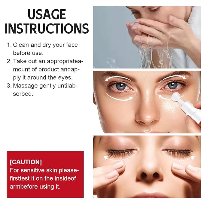 Advanced Retinol Eye Cream With Hyaluronic Acid,Coconut Oil and Collagen,Under Eye Cream for Dark Circles, Reduces Puffiness & Under Eye Bags