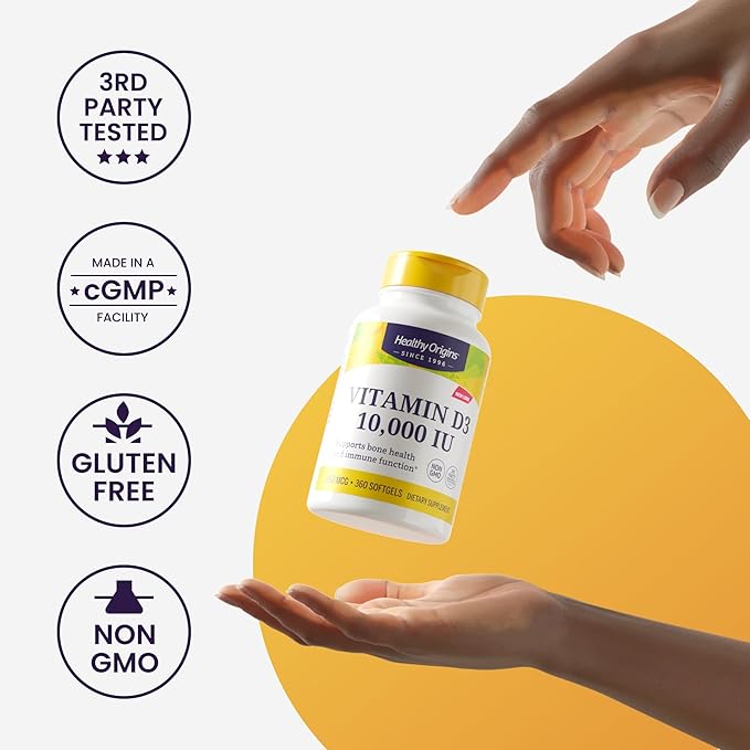 Healthy Origins Biotin 5,000 mcg (USP Grade, Non-GMO, Gluten Free, Hair Support, Nail Support), 150 Veggie Caps