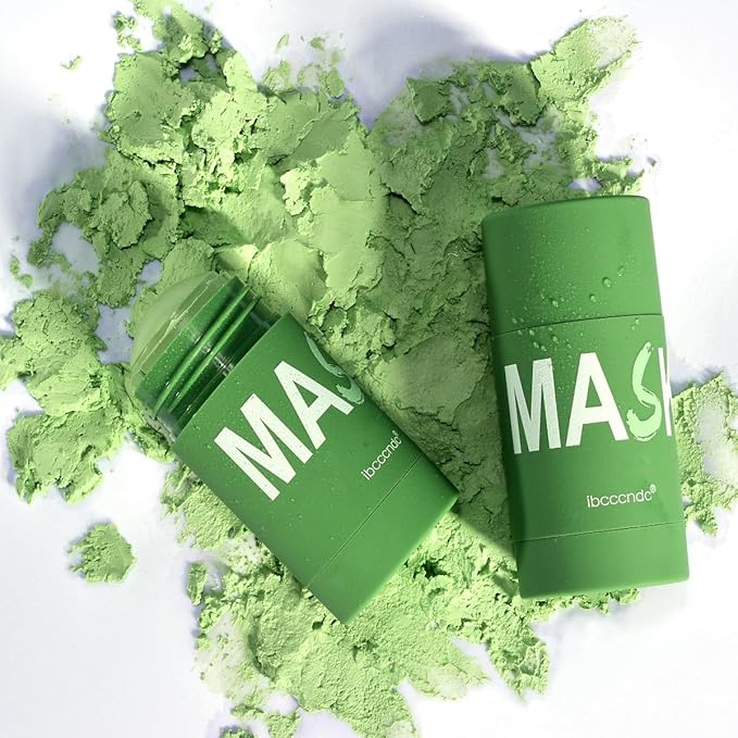 2PCS Deep Cleanse Mask Stick for Face,Blackhead Remover with Green Tea Extract,Poreless Deep Cleanse Mask Stick for Purifying,Moisturizing,Oil Control Reduce for Women and Men