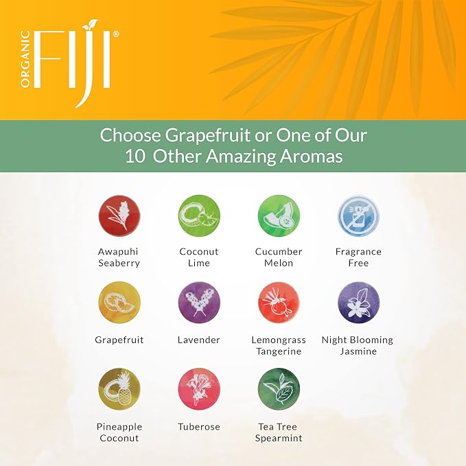 Coco Fiji Face & Body Lotion Infused With Coconut Oil | Lotion for Dry Skin | Moisturizer Face Cream & Massage Lotion for Women & Men | Grapefruit 12 oz, Pack of 1