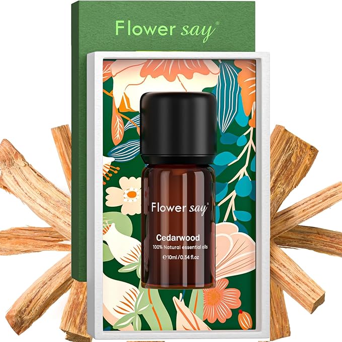 Cedarwood Essential Oil 0.34Oz - 100% Pure Natural MAX Undiluted Premium Therapeutic Grade Essential Oils for Diffuser/Skin Care/Massage/Hair/DIY