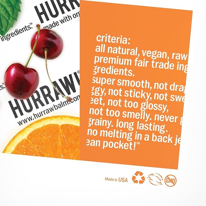 Hurraw! Root Beer Lip Balm, 3 Pack: Organic, Certified Vegan, Cruelty and Gluten Free. Non-GMO, 100% Natural Ingredients. Bee, Shea, Soy and Palm Free. Made in USA
