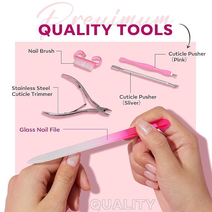 modelones Cuticle Remover Kit Cuticle Oil, Nail Strengthener with Jojoba Oil & Vitamin E