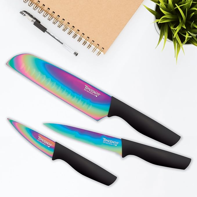 Hampton Forge HMC01A656D Rainbow Titanium – 12 Piece Cutlery Set – Multi