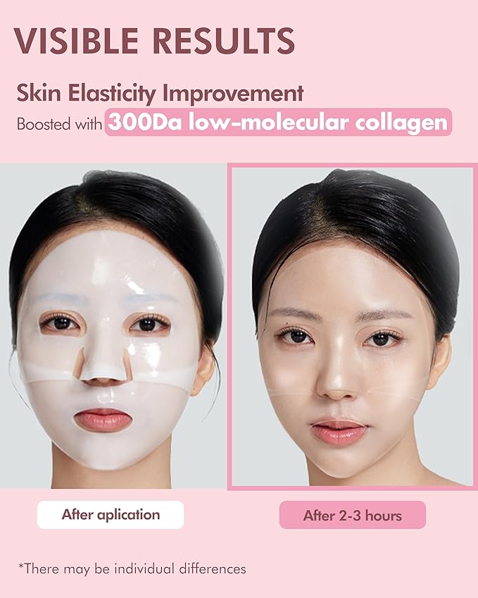 DERMAL 39 Combo Sheet Mask + Collagen Hydrogel Melting Jelly Gel Mask 4ea Bundle