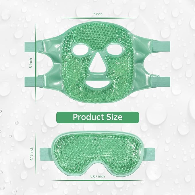 Cooling ice face eye mask