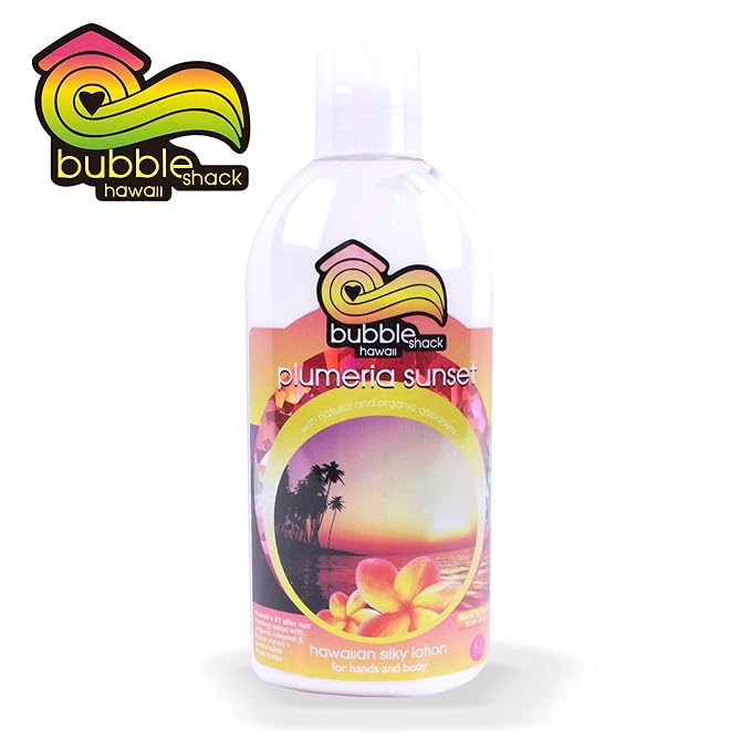 Bubble Shack Plumeria Sunset Body Lotion, 8oz