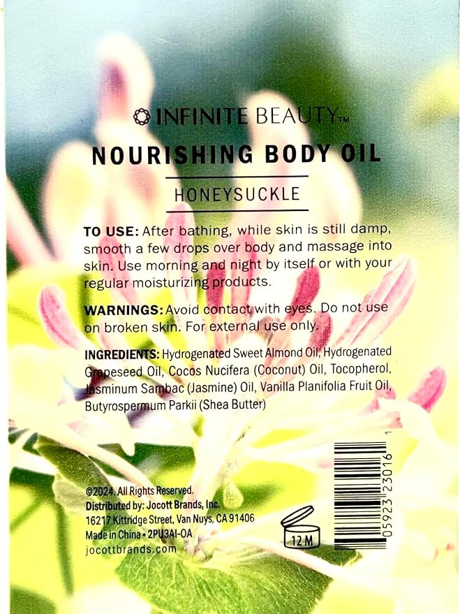 Infinite Beauty Nourishing Body Oil Honeysuckle 5 fl oz