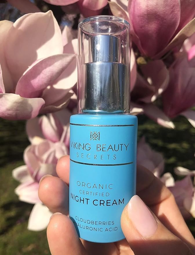 Night Cream - Anti Aging Night Face Cream with Nordic Antioxidant Berries - Hyaluronic Acid Night Cream Moisturizer for Face to Replenish Lost Moisture - 1 Fl Oz