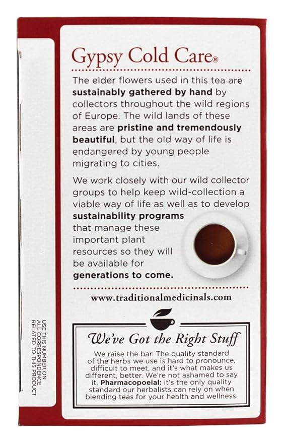 TRADITIONAL MEDICINALS TEAS Gypsy Cold Care Tea 16 Bag