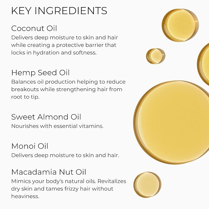 Body & Hair Shimmer Oil | Italian Summer Scent. Lightweight Oil for Luxurious Radiant Glow and Hydration for Body, Hair & Face | 3.4oz Citrus, Lemongrass, Amber Scent