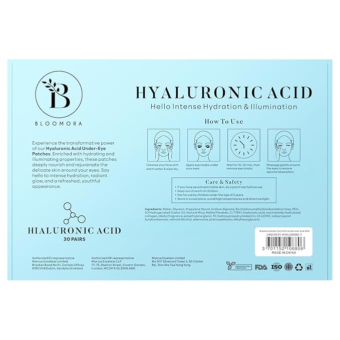 Hyaluronic acid eye patches (30