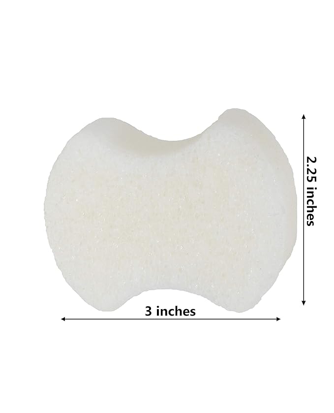 Spongables Pedi Scrub Foot Exfoliating 20+ Wash Sponge, Coconut Colada, 2 Count