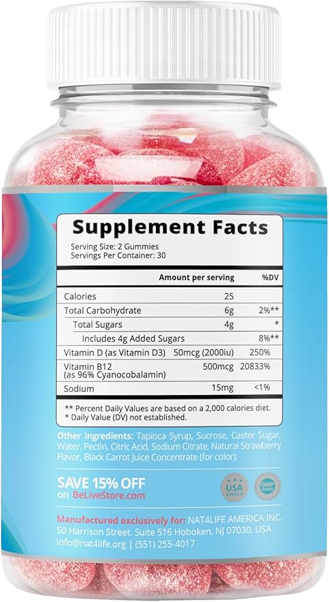BeLive Biotin and Multivitamin D3 & B12 Bundle for Hair Growth, Healthy Skin & Nails, Enhanced Bone & Muscle Strength, Hearth Health and Energy