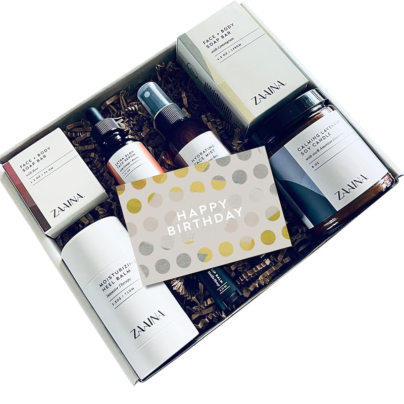 Birthday Gift Set for Women - Bath Gift Set, Body Care Set for Her, Relaxing Spa Kit for Women, Gift Basket for Women, Spa Package, Self Care Kit for Women, Pampering Home Spa Kit for Women by ZAAINA