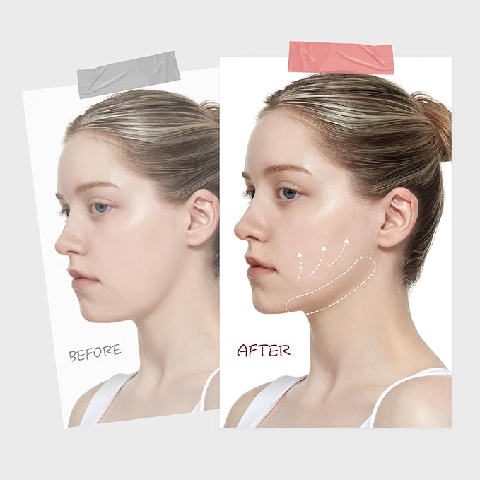 ROUND LAB Camellia Deep Collagen V Lifting Gel Mask 10g/0.35oz *14EA | face toning belt, collagen v-line mask, improves sagging skin, lifting & firming, double-chin mask, instant cooling & depuffing