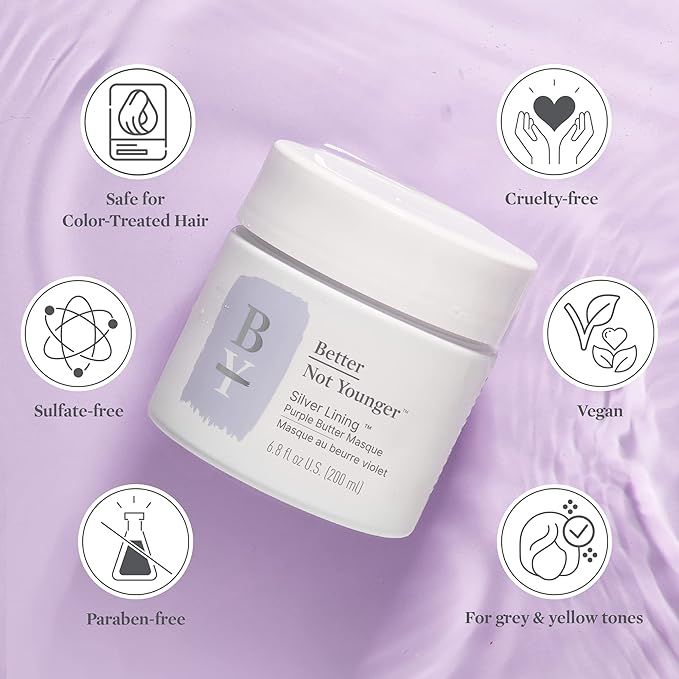 Better Not Younger Silver Lining Purple Butter Masque, 6.8 Fl Oz