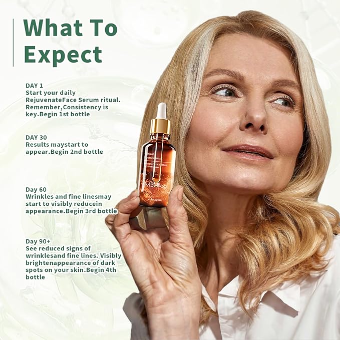 Rejuvenate Face Serum(3pcs),Stock Solution Facial Serum, in a Bottle, Instant Face Lift & Anti Aging Serum for Reduce Wrinkles - Fine Lines-plumping Skin,Hyaluronic Acid Formula for All Skin Types