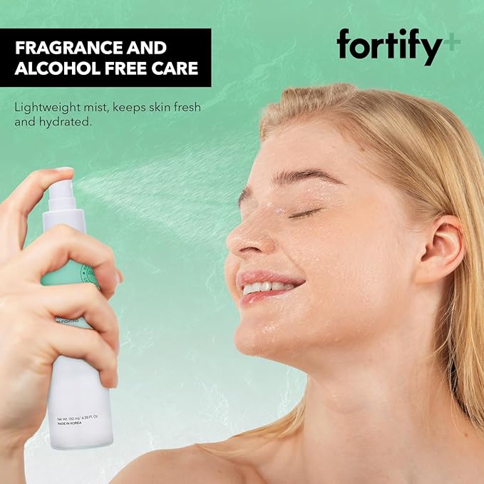 9-in-1 Korean Facial Mist Spray with Hyaluronic Acid & Aloe Vera - Anti-Aging & Hydrating - Dermatologist Tested - All Skin Types, Clean Beauty - 130ML/4.39Oz - Pack of 2