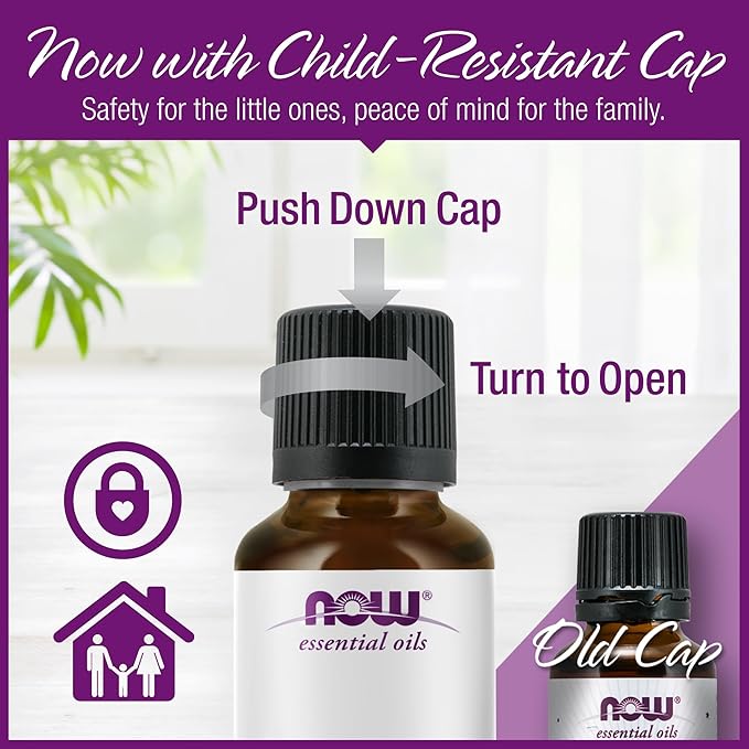 NOW Foods Essential Oils, Tea Tree Oil, Cleansing Aromatherapy Scent, Steam Distilled, 100% Pure, Vegan, Child Resistant Cap, 4-Ounce