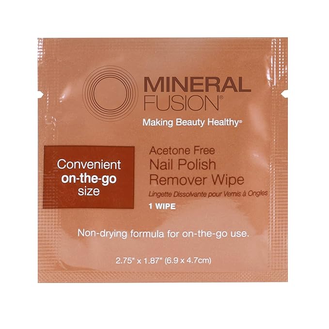 Mineral Fusion Nail Polish Remover, Acetone-Free & Non Drying for Regular & Shellac Nail Polishes, 6 Ounce