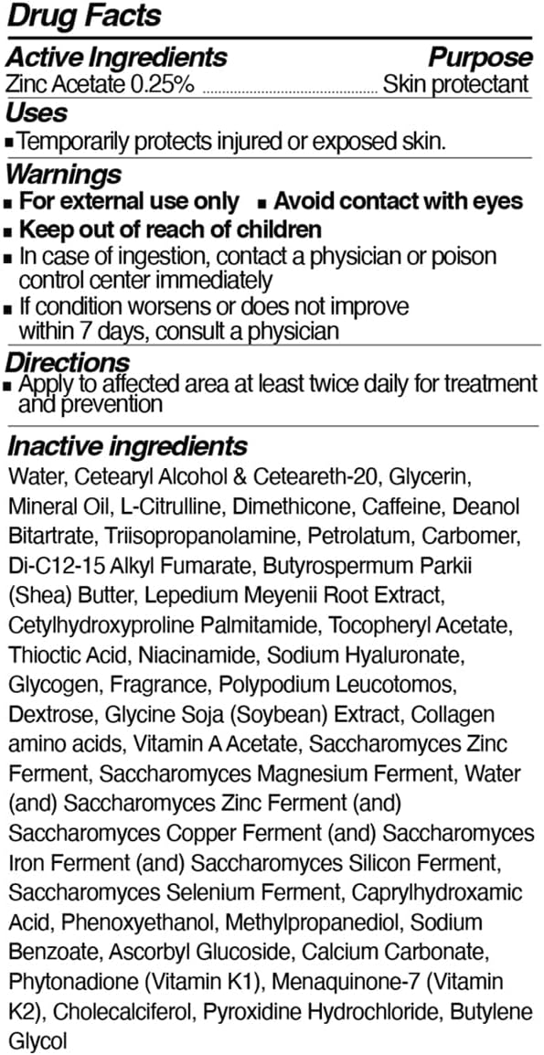 K5 Restorative Relief+ Protection – Age-Defying, Moisturizing Cream – Made in USA – Vitamins, Collagen and Niacinamide, 8oz