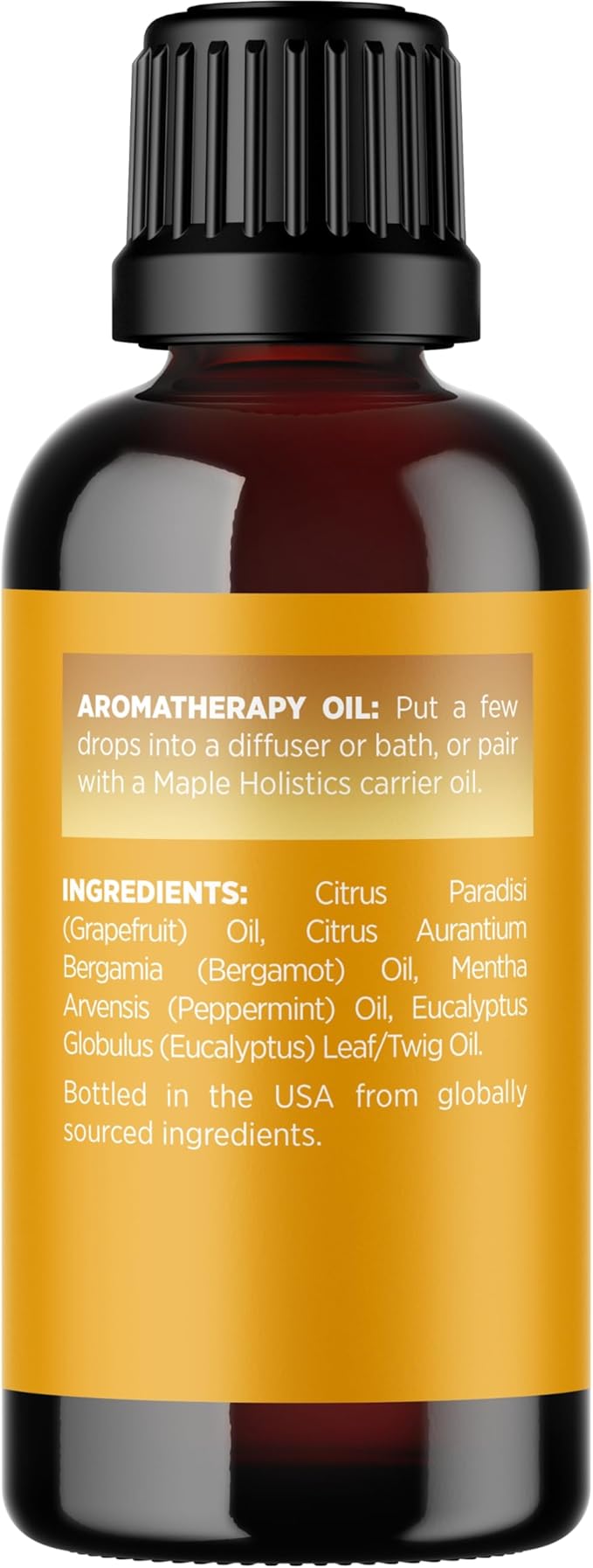 Focus Essential Oil Blend for Diffusers - Citrus and Mint Essential Oils Blend for Energy Focus and Attention Support - Essential Oil for Focus with Aromatherapy Oils for Diffusers and Humidifiers