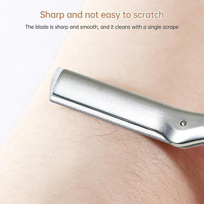 Facial Razor Replacement Blades Be suitable for Twee zerman Stainless steel blade,Including one cleaning brush. 60 Count (Pack of 1)