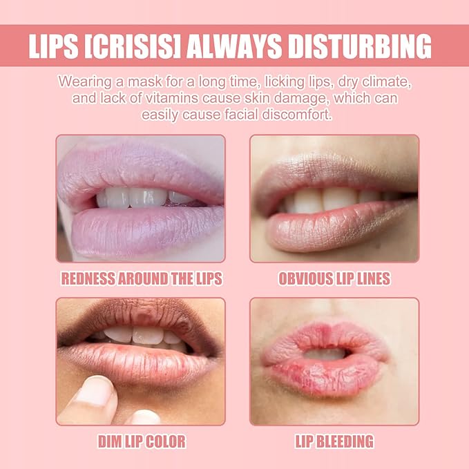 Lip Balm Honey Pot Propolis Lip Mask, Strawberry Honey Lip Sleep Mask Moisturizing Prevention Dry and Cracked Lip Scrubs Exfoliator, Reduces Lip Lines (2packs strawberry+2packs honey)