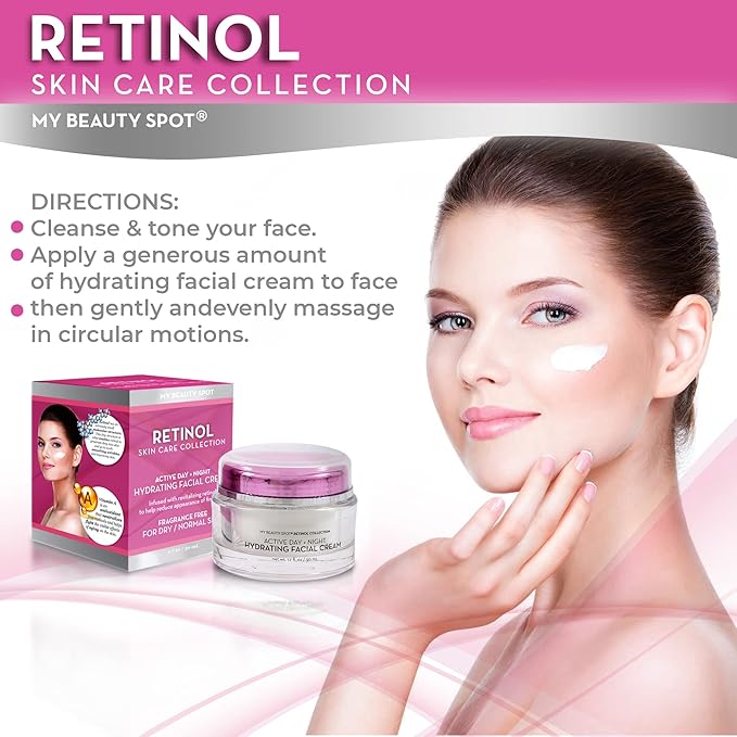 My Beauty Spot Retinol Skin Care Collection Active Day and Night 1.7 fl oz