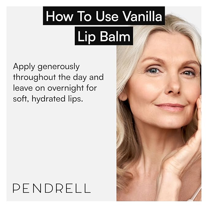 Lip Balm and Lip Mask (Vanilla) | Hydrating Lip Balm for Women with Hyaluronic Acid, Shea Butter & Vitamin E | 1 Oz (30g)