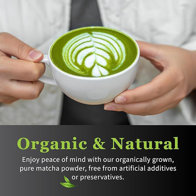 DoMatcha, Organic Summer Harvest Matcha Powder, Authentic Japanese Green Tea, Latte Grade, 2.82 oz