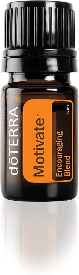 doTERRA - Motivate Essential Oil Encouraging Blend - Promotes Feelings of Confidence, Courage and Belief, Counteracts Negative Emotions of Doubt and Pessimism; for Diffusion or Topical Use - 5 mL