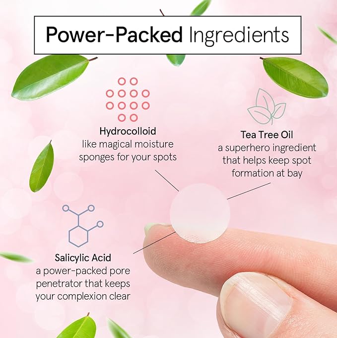 grace & stella Pimple Patches for Face - Fast Acting Hydrocolloid Acne Patch That Absorb Gunk, Flatten Breakouts - Zit Stickers for Clear Skin - Dermatologist-Tested, Vegan (Invisible, 72 Count)