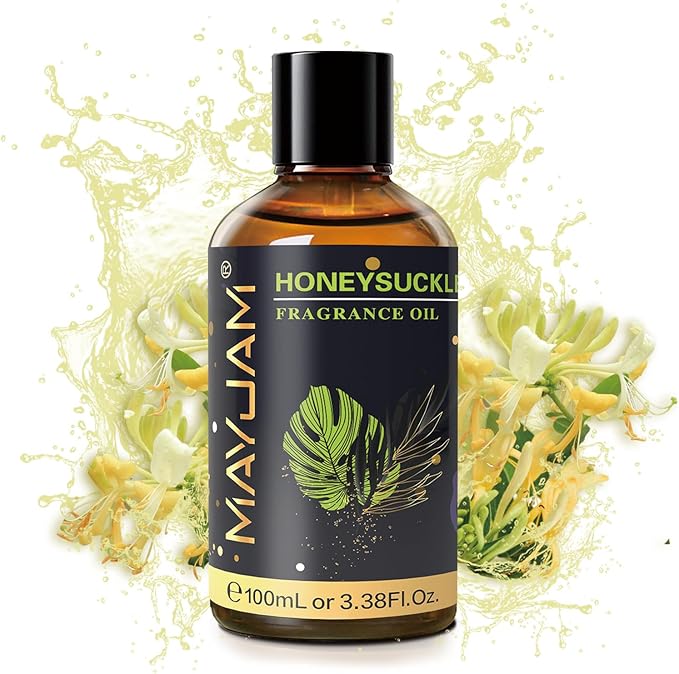 Honeysuckle Fragrance Oils Essential Oil - Honeysuckle Oil for Diffusers, 3.38FL.OZ/100ML Large Volume Fragrance Oil with Premium Glass Dropper