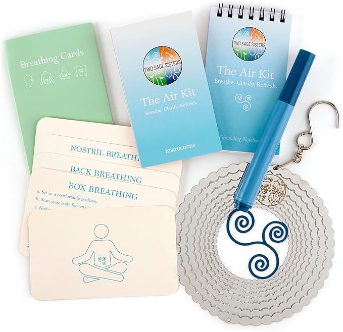 The Air Kit – Jump Into Spring with Selfcare - Breathe Away Negative Thoughts for Stress Relief and Healing - Care Kit by Two Sage Sisters