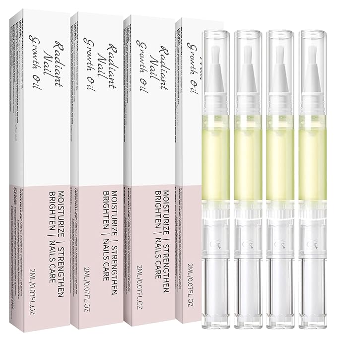 4PCS Cuticle Oil Pen, Nail Growth and Strengthener,Nail Growth Oil,Nail Hardener for Damaged nails