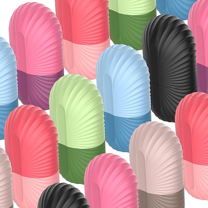 Ice Face Roller, Silicone Facial Ice Roller, Reusable Skin Care Massager Tools for Relieve Puffiness, Tighten Skin, Shrink Pores Shell Pink