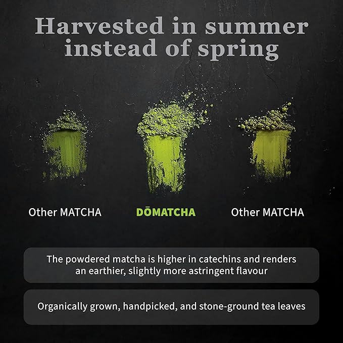 DoMatcha, Organic Summer Harvest Matcha Powder, Authentic Japanese Green Tea, Latte Grade, 2.82 oz