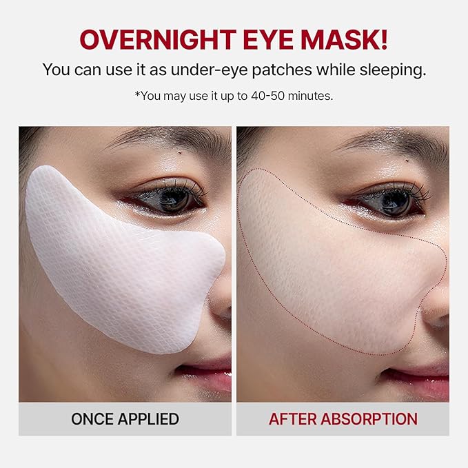 MEDITHERAPY Wrinkle-fit Tangle Eye Patch & Wrinkle-fit Face Mask - Under Eye Mask and Eye Cream for Eye Bags, Puffiness, and Dark Circles - Firming and Tightening Korean Collagen Mask