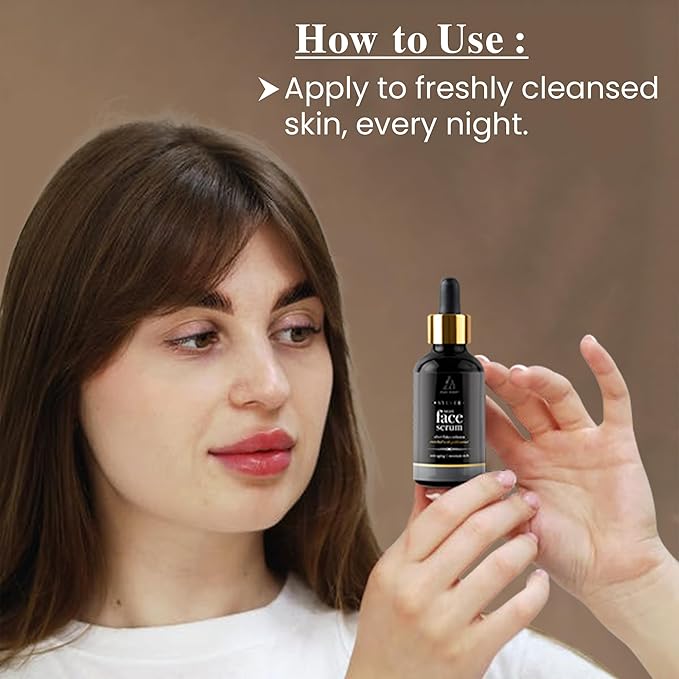 AIJAZ ASLAM Sylver Night Face Serum ā 30ml (1.01 fl Oz) ā Enhanced with Silver Flakes & Gold Extracts - Anti-Aging - Maintains Healthy Skin ā Deeply Nourishes ā Best for all Skin Types
