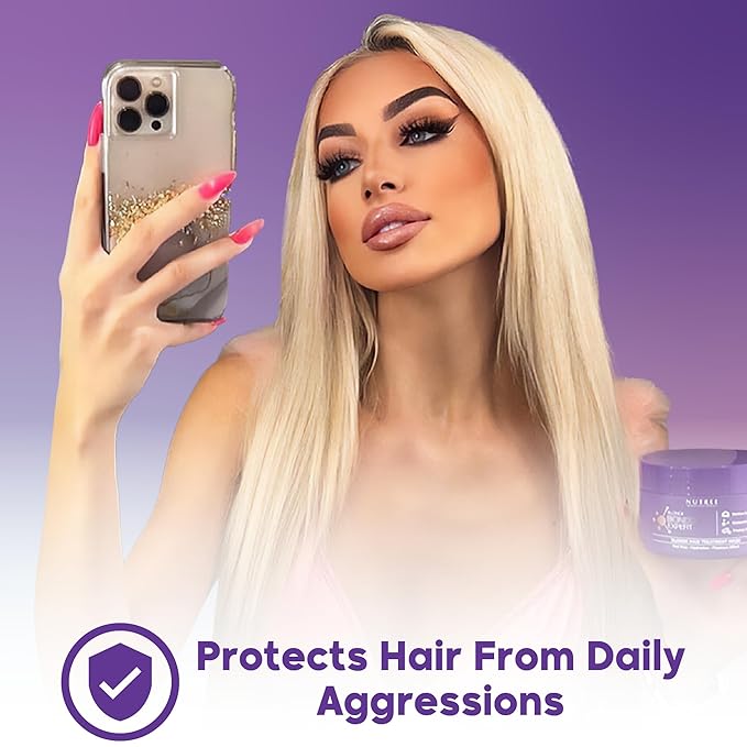 Amazonliss HAIR TREATMENT MASK FOR DAMAGED BRAZILIAN BONDOX & BLONDE & AFRO Thermal Activated Mask