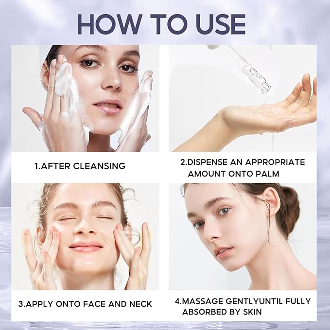 Retinol Serum for Face, Daily Anti Aging Facial Serum Skin Care Treatment with Hyaluronic Acid and Vitamin E, Smoothing Face Oil for Fine Lines and Wrinkles, Hydrating Serum for Even Tone 1.52 fl. oz