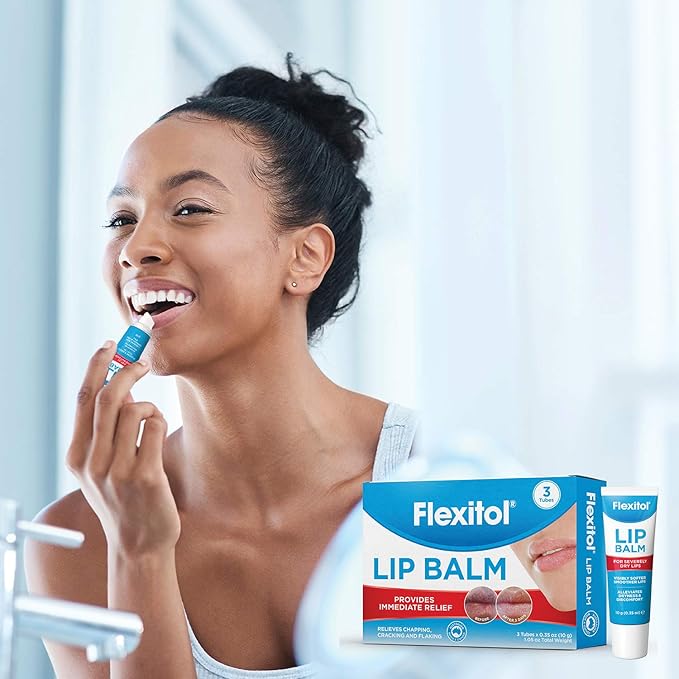 Flexitol Lip Balm, 0.35 Ounce Tube,