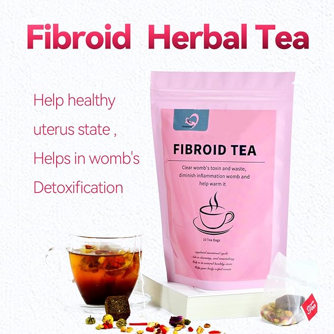 Hiherbs Fibroid Tea for Women Shrink Ovarian Cysts, Natural Remedy for Women Pregnancy Detox and Cleanse the Womb Fertility Tea for Women