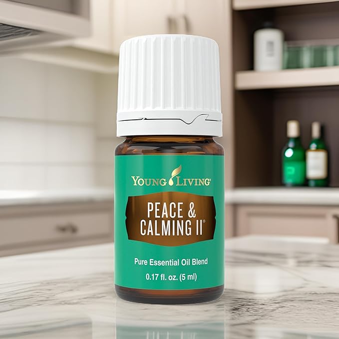 Young Living Peace & Calming II Essential Oil | 5ml | 100% Pure and Premium-Grade | Diffuser-Friendly | Comforting, Fresh Citrus Aroma | Promotes Peaceful Meditation