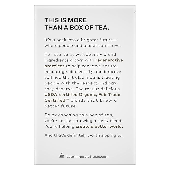 TAZO Organic Awake English Breakfast Black Tea, Black tea with Caffeine, 16 Total Bags